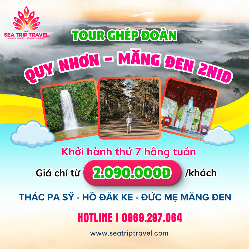 Tour Quy Nhơn Măng Đen 2 ngày 1 đêm