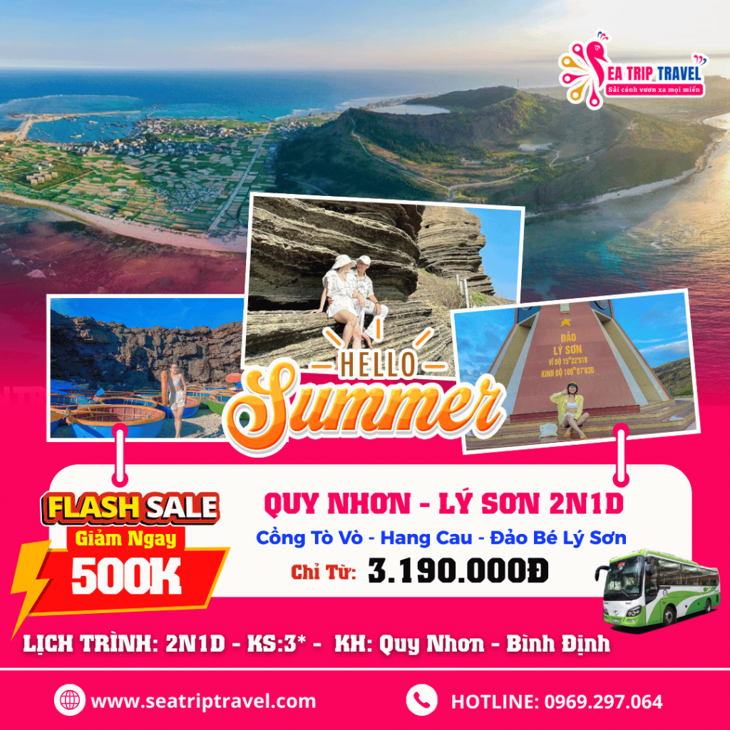 Tour Lý Sơn 2N1D Khởi Hành Từ Quy Nhơn